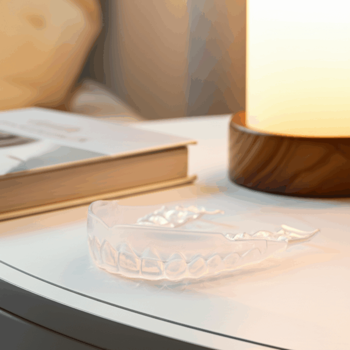 Generate a high-quality, relevant image prompt for an article about: Bruxism Relief: Effortless Nigh