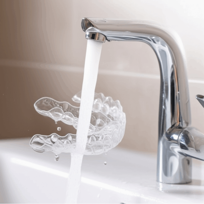 Generate a high-quality, relevant image prompt for an article about: Dental Aligners: Effortless Cle