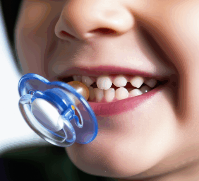 Generate a high-quality, relevant image prompt for an article about: Dental Health: Thumb-Sucking &