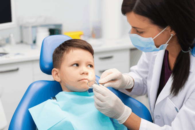 Generate a high-quality, relevant image prompt for an article about: Pediatric Dental Emergencies: B